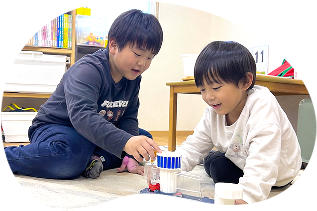 お友達との関わり方を、楽しく練習するのイメージ